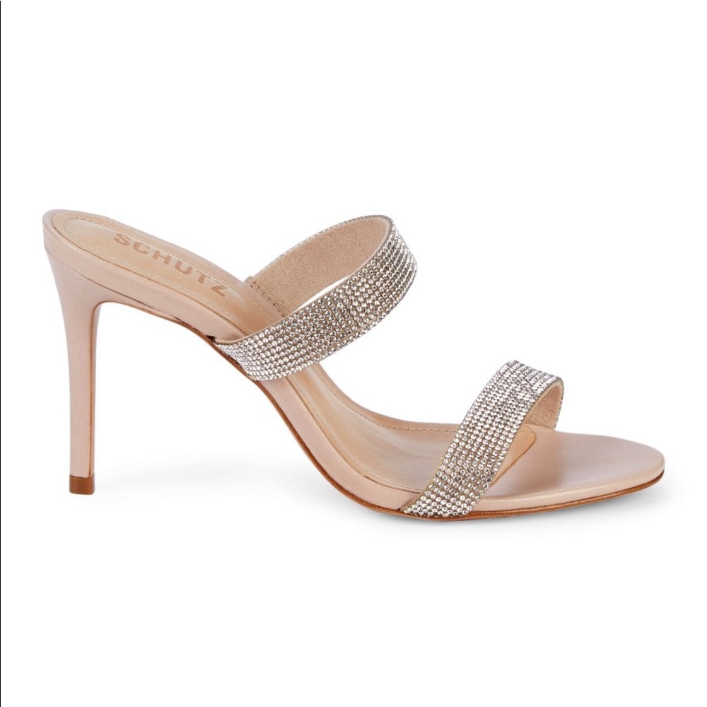 Schutz Beatriz Crystal Stiletto Sandal